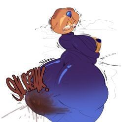 blueberry_pie_cookie, cookie_run, cookie_run_kingdom, murakumozoea, ass