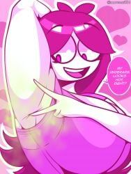 magenta_(asoc), a_splash_of_colour, 1girl, 1girls, armpit