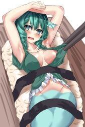 wakasagihime, touhou, kaeranu_kaeru, 1girl, 1girls