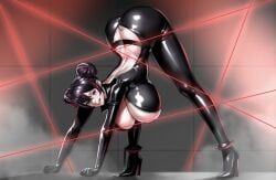 quency_(escape_queen)_(nikke), quency_(nikke), goddess_of_victory:_nikke, zinfian, arched_back