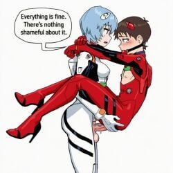 rei_ayanami, shinji_ikari, neon_genesis_evangelion, 1boy, 1futa