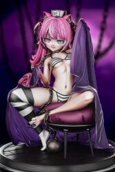 camila_(vtuber), indie_virtual_youtuber, artist_request, ball_and_chain, belly