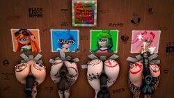 human_meggy, meggy_spletzer, melony_(smg4), saiko_bichitaru_(smg4), tari_(smg4)