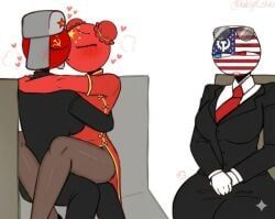 china_(countryhumans), soviet_union_(countryhumans), united_states_of_america_(countryhumans), countryhumans, countryhumans_girl