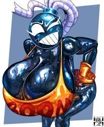 bomb_gal_(androjuniarto), oc, tusk_turtle, 1girl, 1girls