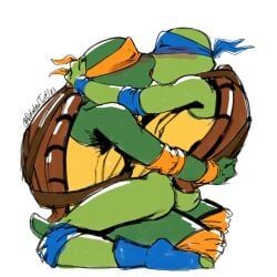 leo, leonardo, leonardo_(mutant_mayhem), leonardo_(tmnt), michelangelo