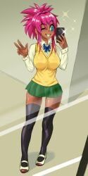 ellen_(futabu), futabu, waiftoon, clothed, school_uniform