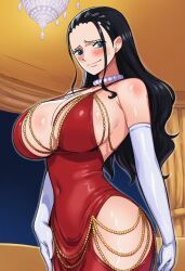 nico_robin, one_piece, 23_ai_illust, 1girls, big_breasts