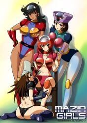 jun_hono, maria_grace_fleed, mazinger_z_(character), minerva_x, sayaka_yumi