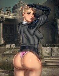 anya_stroud, gears_of_war, ultamisia, 1girls, ass