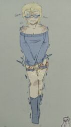 simon_glass, scp_foundation, blush, clothes_pull, cum
