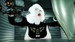 deathclaw, ordis_(warframe), pod_(nier), yorha_2b, fallout