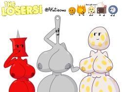 cake_(bfdi), clock_(bfdi), coiny_(bfdi), eggy_(bfdi), firey_(bfdi)