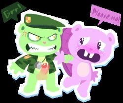 flippy_(htf), fliqpy, toothy_(htf), happy_tree_friends, mondo_media