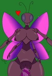 yakuman_player_(artist), antennae_(anatomy), areolae, belly, black_sclera