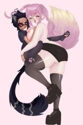 maggy_(magmarl), twintailscute, areola, bigger_female, black_hair