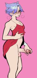 polyester_(psg), panty_&_stocking_with_garterbelt, void_dot_exe, 1boy, balls