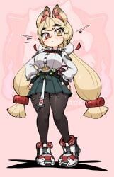 alice_thymefield, zenless_zone_zero, jellot, animal_ears, blonde_hair