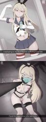 shimakaze_(kantai_collection)_(cosplay), kantai_collection, snapchat, elsimain, 1boy