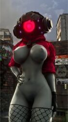 speaker_woman_(skibidi_toilet), speakerwoman_(skibidi_toilet), skibidi_toilet, 1girl, speaker_head