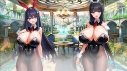 momina_chichizaki, runa_usami, campus, motto!_haramase!_honoo_no_oppai_isekai_oppai_bunny_gakuen!, derauea