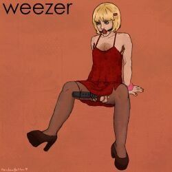 rivers_cuomo, weezer, ball_gag, balls, ballsack