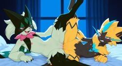 generation_7_pokemon, generation_9_pokemon, meowscarada, pokemon_(species), zeraora