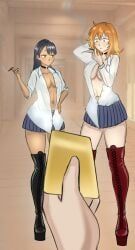 gamo-chan, hayase_nagatoro, please_don't_bully_me,_nagatoro, kanori11, 2female