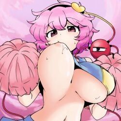 komeiji_satori, touhou, 1girl, alice_grimm, alternate_breast_size_(larger)