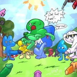 background_characters, eight_(bfb), fifteen_(bfb), five_(bfb), four_(bfb)