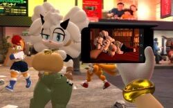 amy_rose, demoman, demoman_(team_fortress_2), lanolin_the_sheep, lanolin_the_sheep_(kabalmystic)