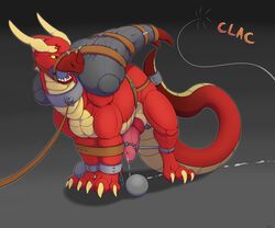 mcfan, anal, animal_genitalia, ass, ball_gag
