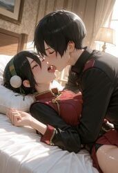 toph_bei_fong, avatar_the_last_airbender, kermixx, 1boy, 1girl