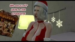 christmas_elf, mrs._claus, christmas, the_sims, the_sims_4
