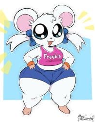 bijou_(hamtaro), hamtaro_(series), miso_souperstar, 1girl, anthro