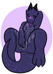 trout_(artist), anthro, blush, bodypaint, closed_eyes