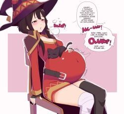 chomusuke, megumin, kono_subarashii_sekai_ni_shukufuku_wo!, elpacha2, about_to_burst
