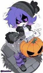 uzi_(murder_drones), glitch_productions, halloween, murder_drones, shittyaistuff