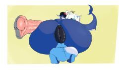 hd_waffle, animal_genitalia, animal_penis, anthro, anus