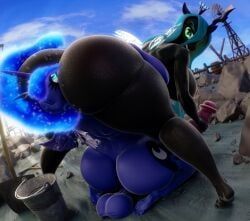 princess_luna_(mlp), queen_chrysalis_(mlp), friendship_is_magic, hasbro, my_little_pony