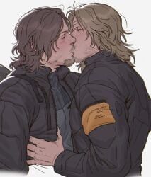 higgs_(death_stranding), sam_porter_bridges, death_stranding, death_stranding_2:_on_the_beach, 2boys