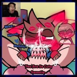 delia_(ajmarekart), markiplier, murphy_(ajmarekart), murphy_and_mitzi, 1boy