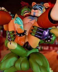 glamrock_freddy_(fnaf), montgomery_gator_(fnaf), five_nights_at_freddy's, five_nights_at_freddy's:_security_breach, scottgames