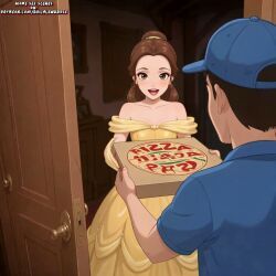 belle_(beauty_and_the_beast), beauty_and_the_beast_(1991_film), disney, disney_princess, patreon