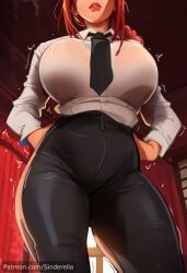 makima_(chainsaw_man), chainsaw_man, patreon, sinderellaart, ass_bigger_than_head