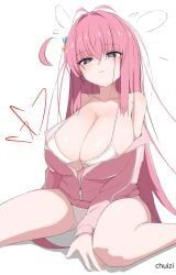 gotou_hitori, bocchi_the_rock!, chuizi, 1girls, :t