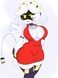 v_(murder_drones), glitch_productions, murder_drones, veluxxx, big_breasts