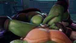 leonardo_(tmnt), teenage_mutant_ninja_turtles, athletic_male, cock, completely_nude