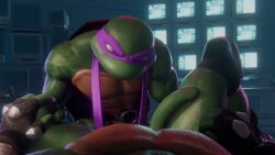 donatello_(tmnt), teenage_mutant_ninja_turtles, athletic_male, cock, completely_nude