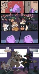 big_ditt_(chabble), ditto, lycanroc, lycanroc_(cosplay), nemona_(pokemon)